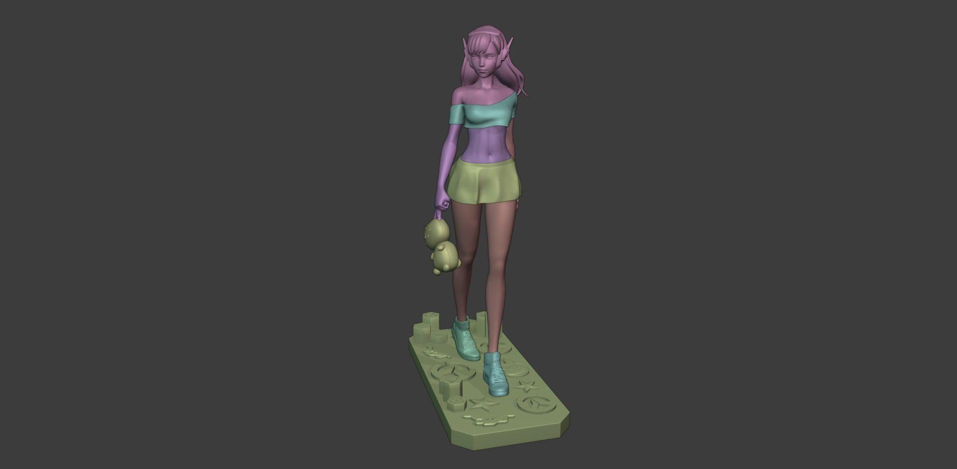 Figure D.Va - Overwatch - 1/7 Scale - Garage Kit Resin