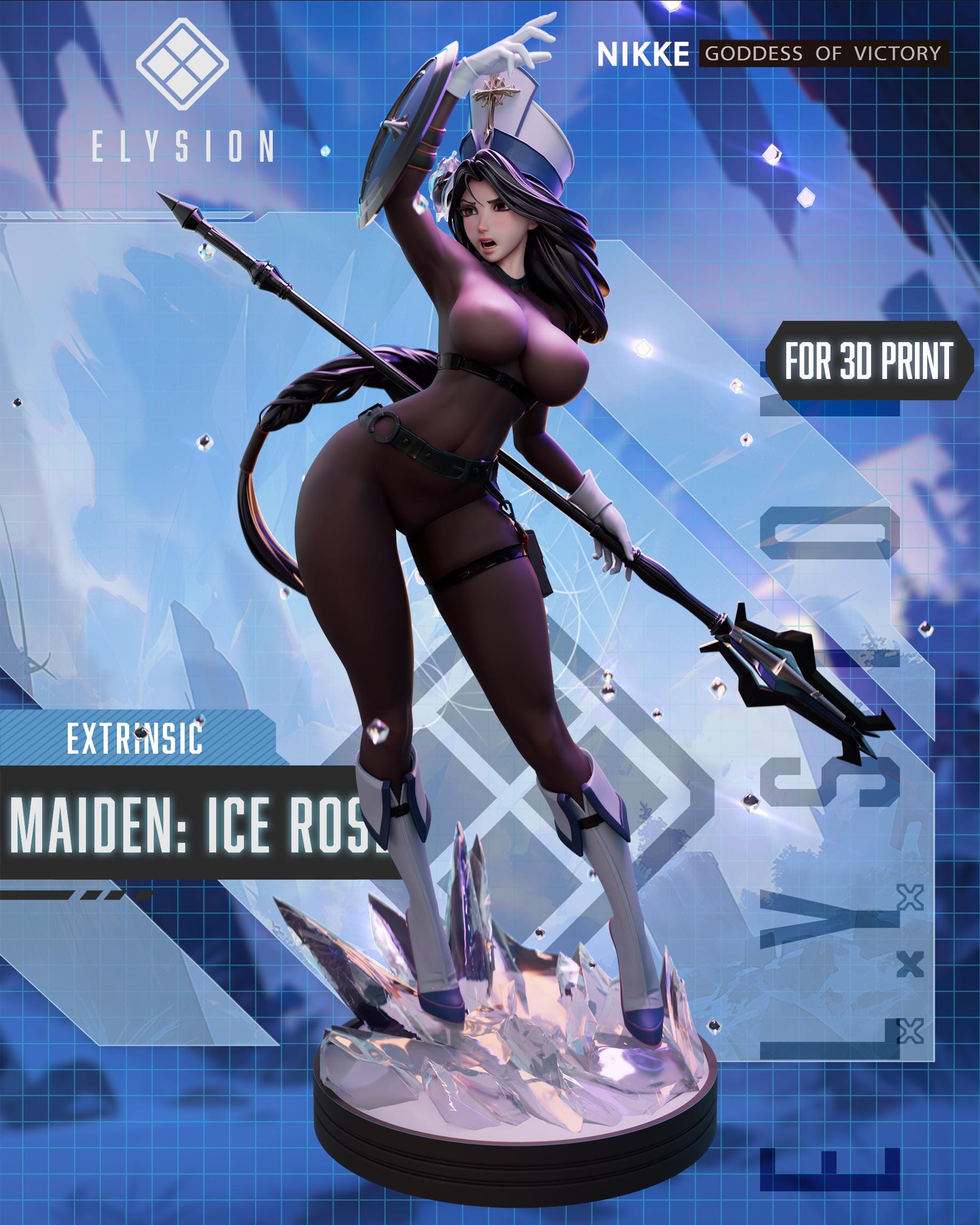 Figure Maiden Ice Rose - Goddess of Victory: Nikke - 1/7 Scale - Garage Kit Resin
