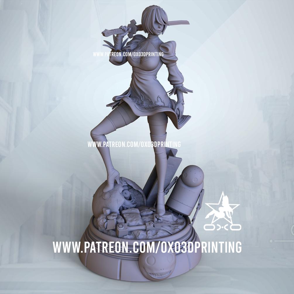 Figure 2B - NieR: Automata - 1/8 Scale - Garage Kit