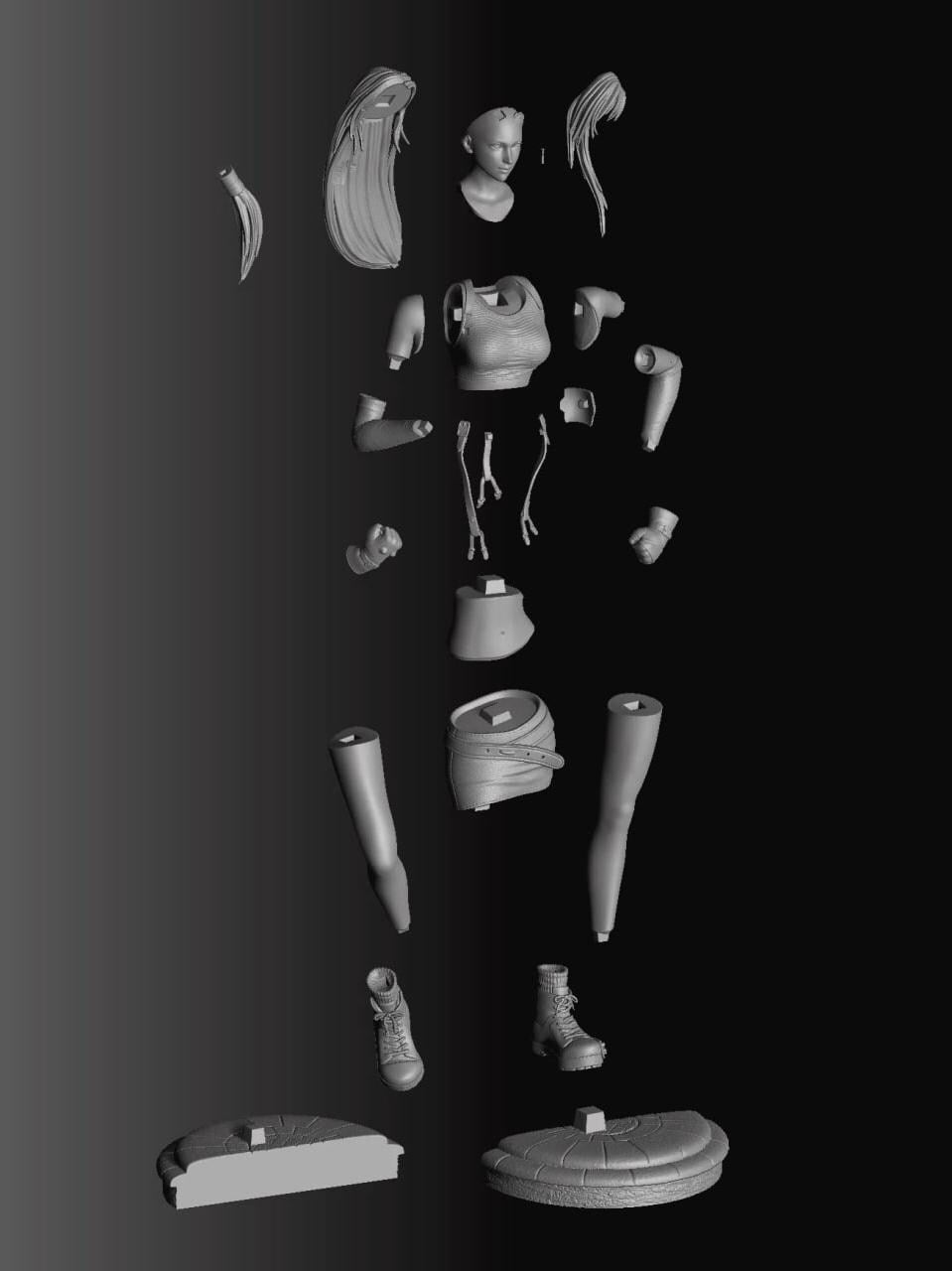 Figure Tifa- FF VII - 1/6 Scale - Garage Kit Resin