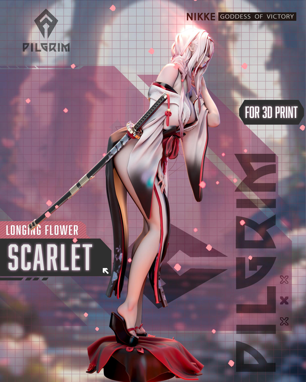 Figure Scarlet Longing Flower - Goddess of Victory: Nikke - 1/7 Scale - Garage Kit Resin