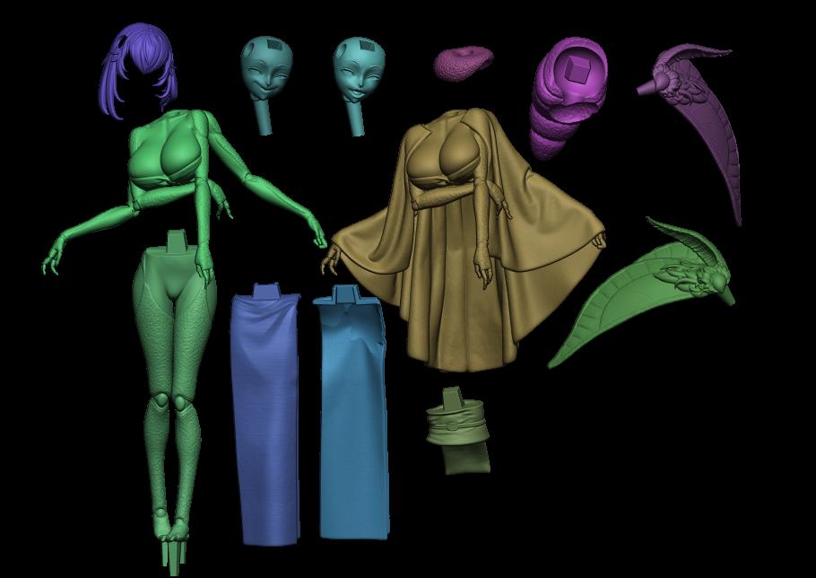 Figure Moth Girl - Shiragasane - 1/6 Scale - Garage Kit Resin