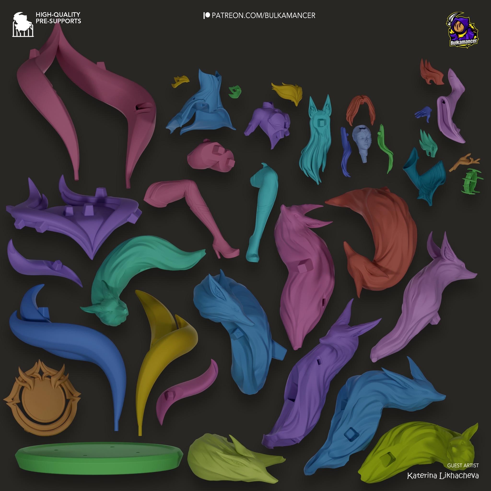 Figure Ahri Immortalized Legend - League of Legends - 1/7 Scale - Garage Kit
