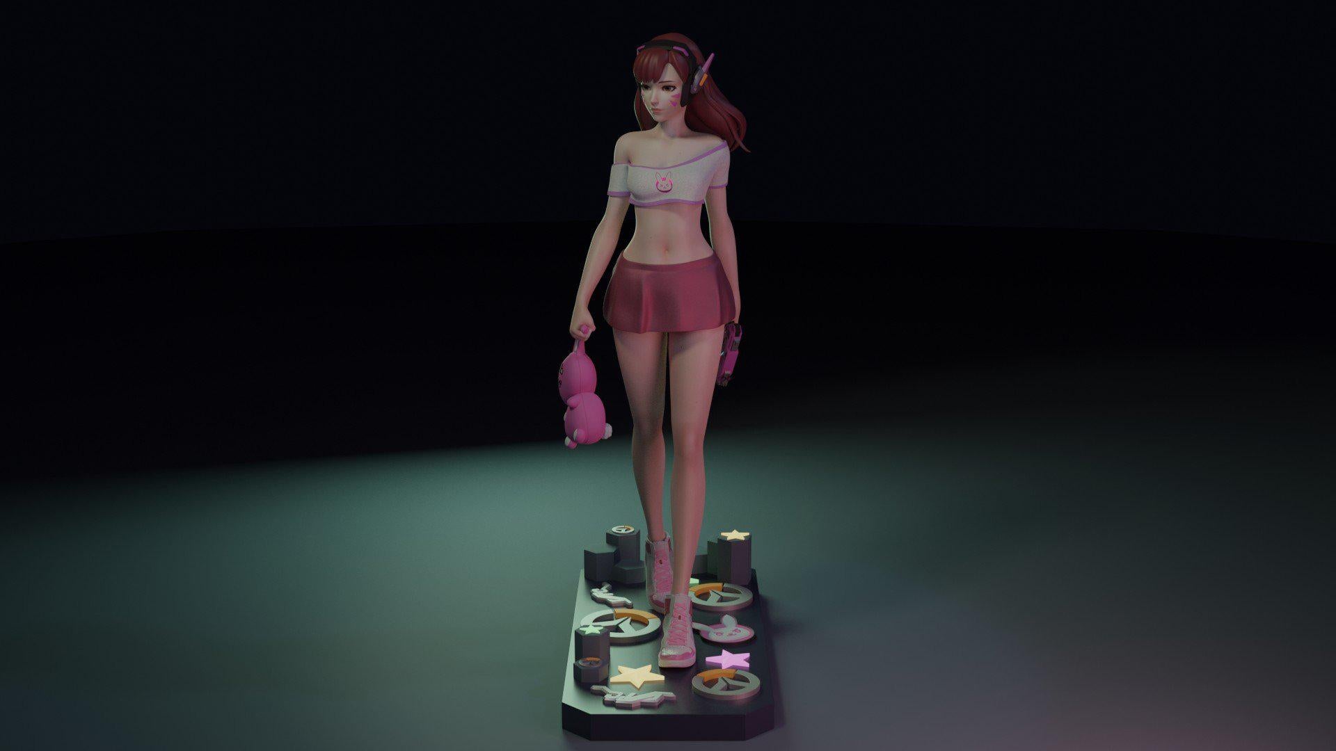 Figure D.Va - Overwatch - 1/7 Scale - Garage Kit Resin