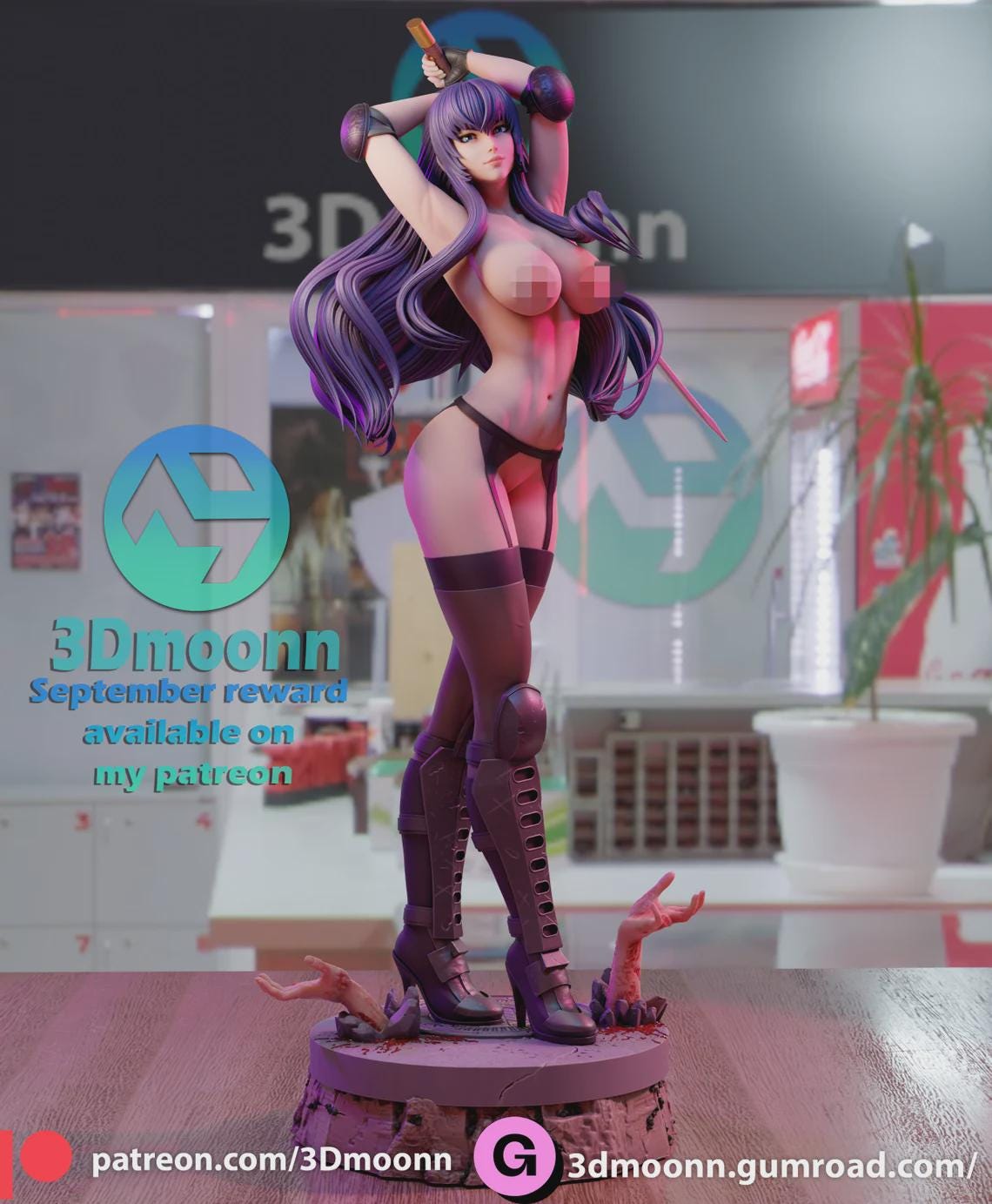 Figure Saeko Busujima - Highschool of the Dead - 1/6 Scale - Garage Kit