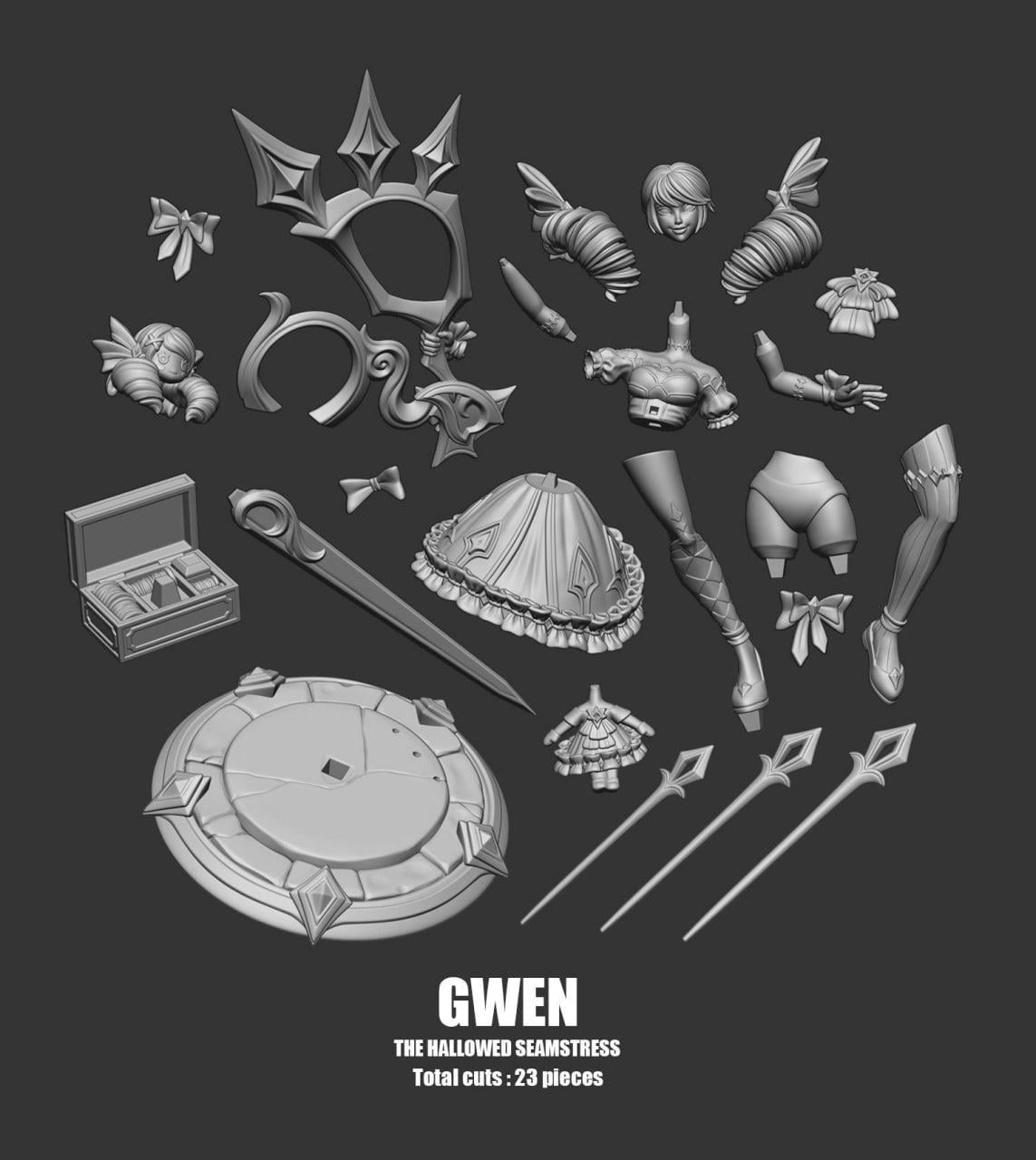 Figure Gwen - League of Legends - 1/7 Scale - Garage Kit
