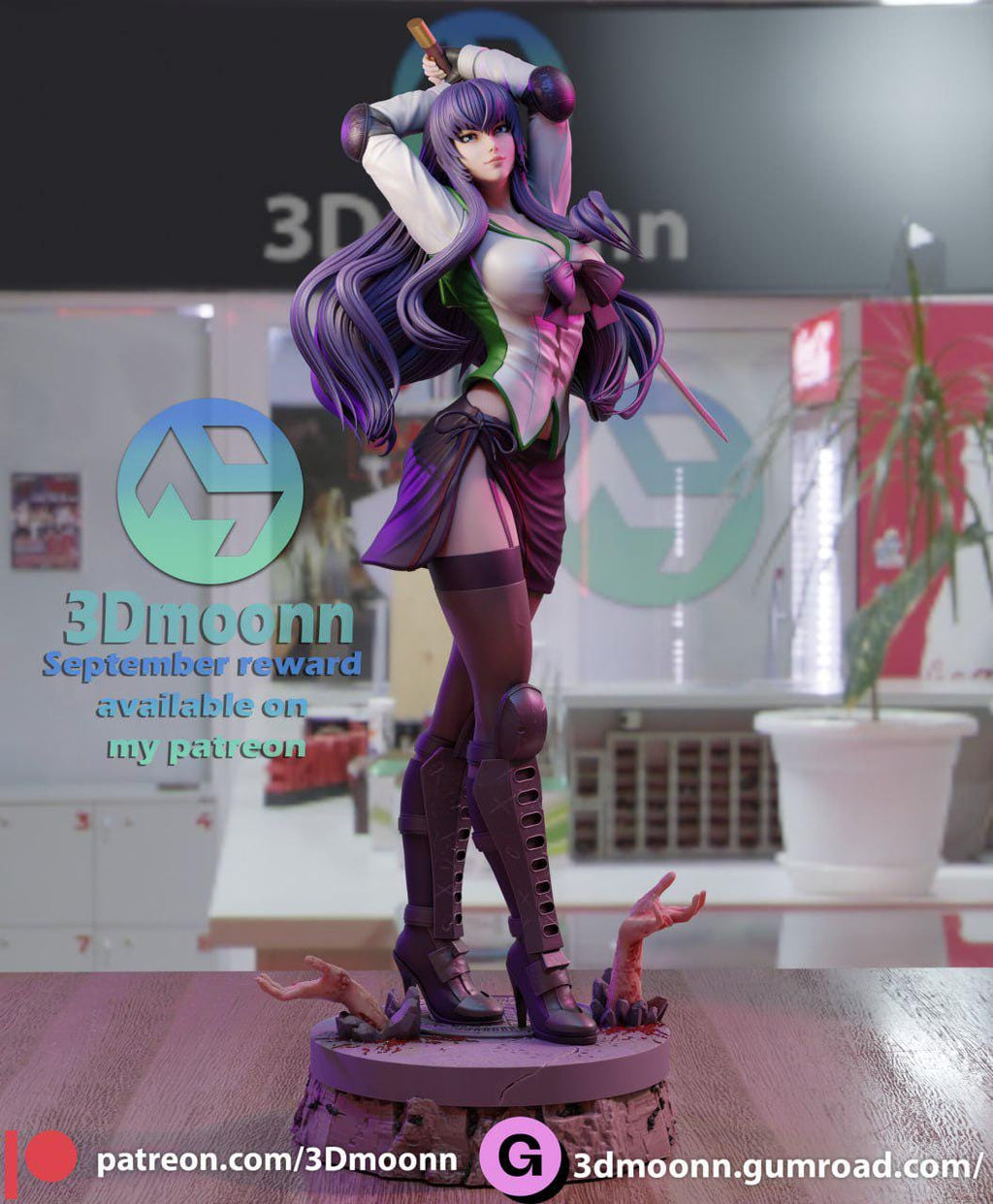 Figure Saeko Busujima - Highschool of the Dead - 1/6 Scale - Garage Kit